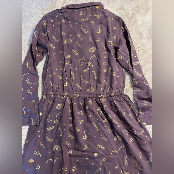 Mini Boden Purple/Gold Dress size 6/7 - Picture 7 of 8